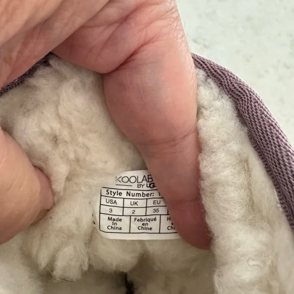 Kookaburra purple Suede Boots with Bows. Size 3 girls. Excellent condition - Picture 5 of 5